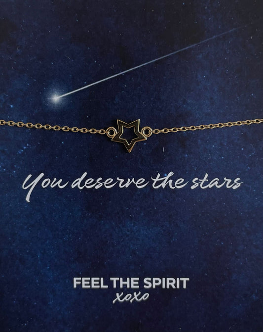 Feel the Spirit Armband Ster Gold-Plated XB003G-1