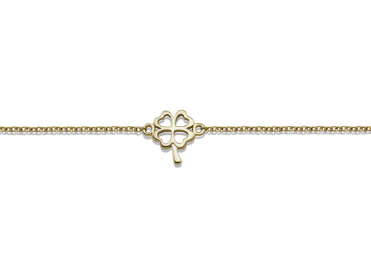 Feel the Spirit Armband Lucky Leaf Gold-Plated XB002G-0