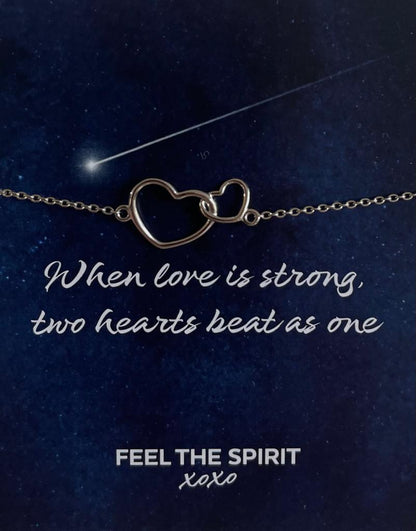Armband Two Hearts Zilver XB005S-1